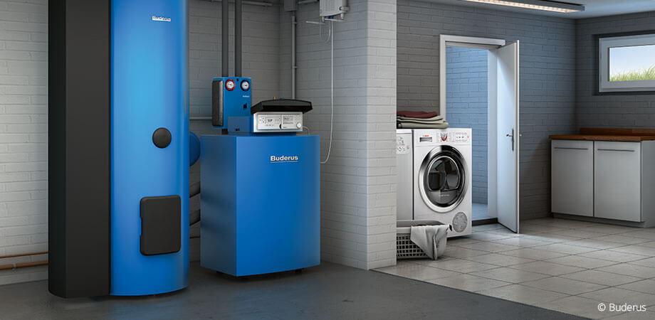 Buderus Heizungsanlage und Wäschekeller